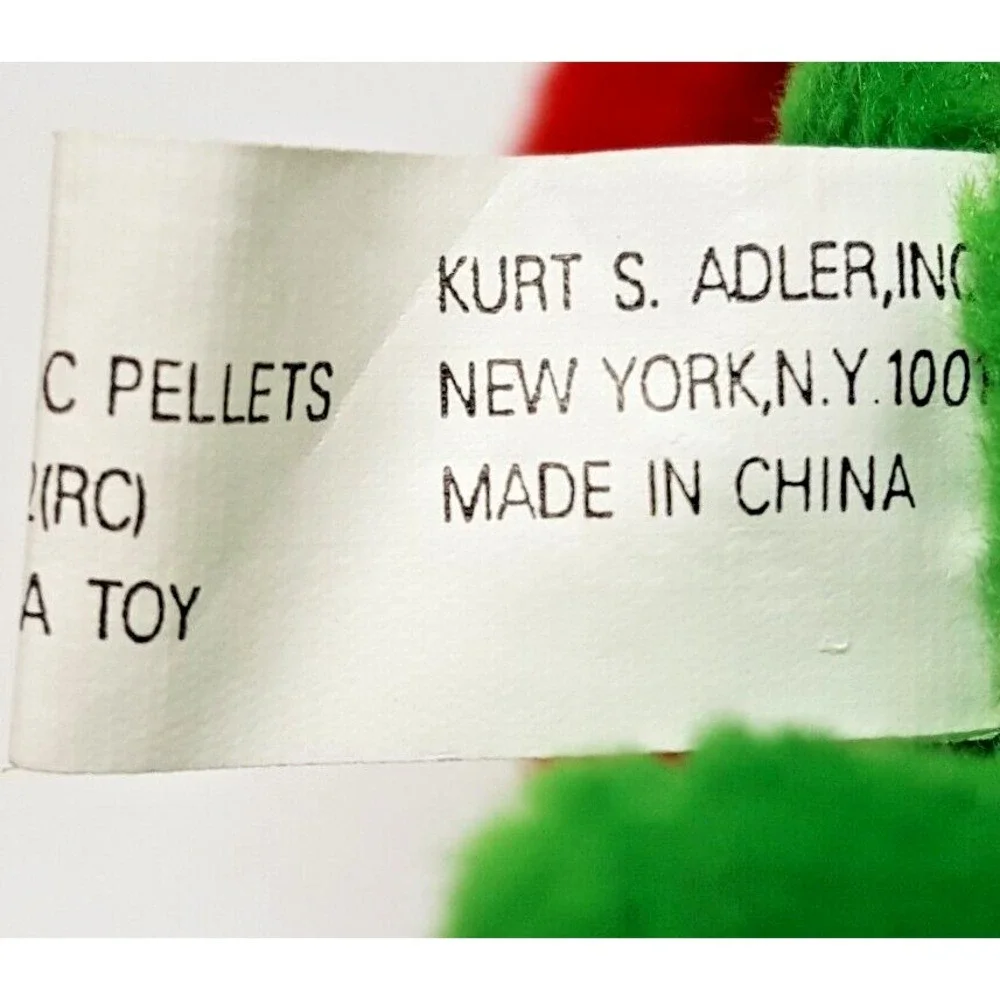 Christmas Plush Frog In Santa Hat & Scarf 7